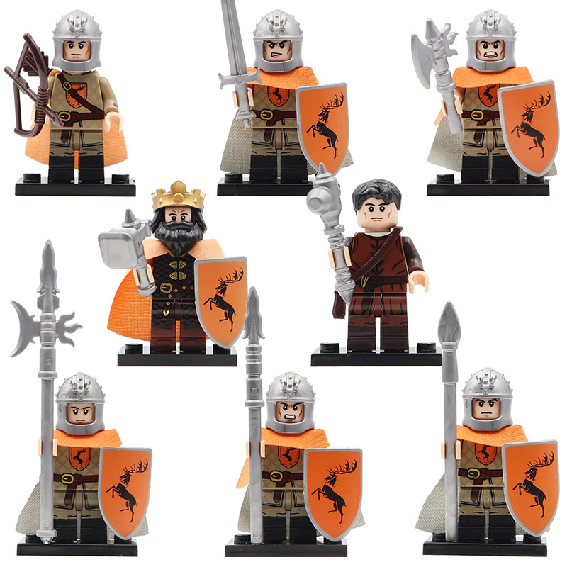 KT1029 Baratheon Gendry Infantryman Soldiers Game of Thrones TV Figures Building Blocks Kids Toys