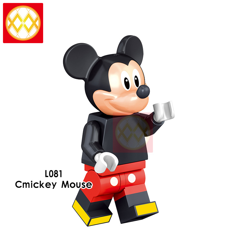 L074-081 Dunald Duck Daisy Duck Tinker Bell Minnie Mouse Mickey Mouse Minnie Mouse Building Blocks Kids Toys