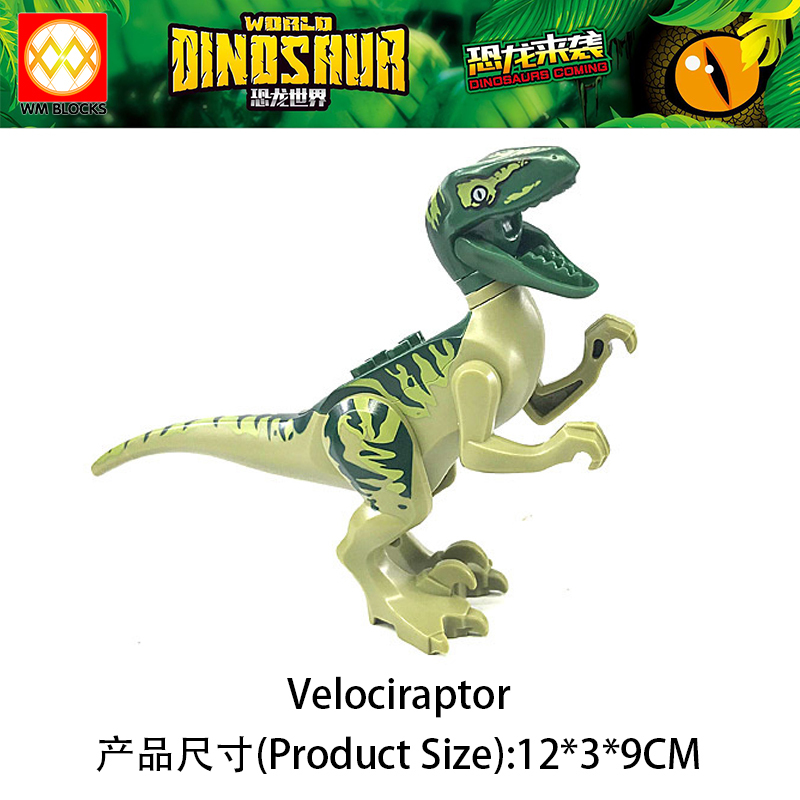 Mini Action Figure Small Dilophosaurus Velociraptor Pteranodon Stygimoloch Building Blocks Education Scale Animal Dinosaur Toys