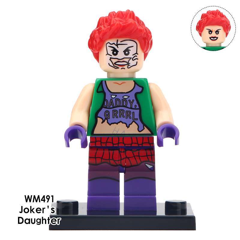 WM491 DC Movie Harlequin Action Figure Building Blocks Kids Toys