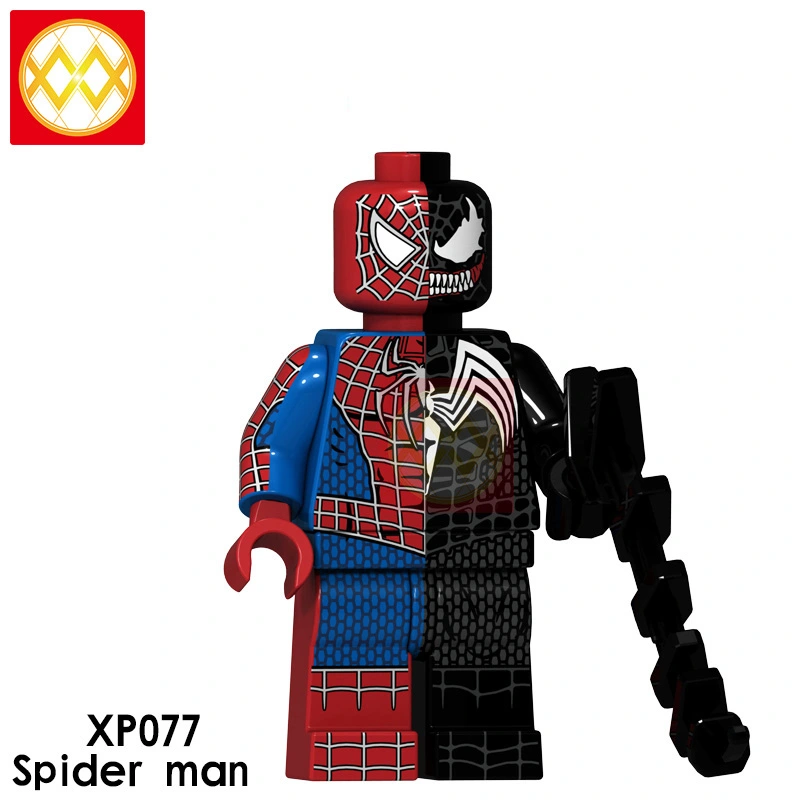 KT1010 Venom Deadpool Spider Man Captain America Action Figures Movie Series Building Blocks Kids Toys