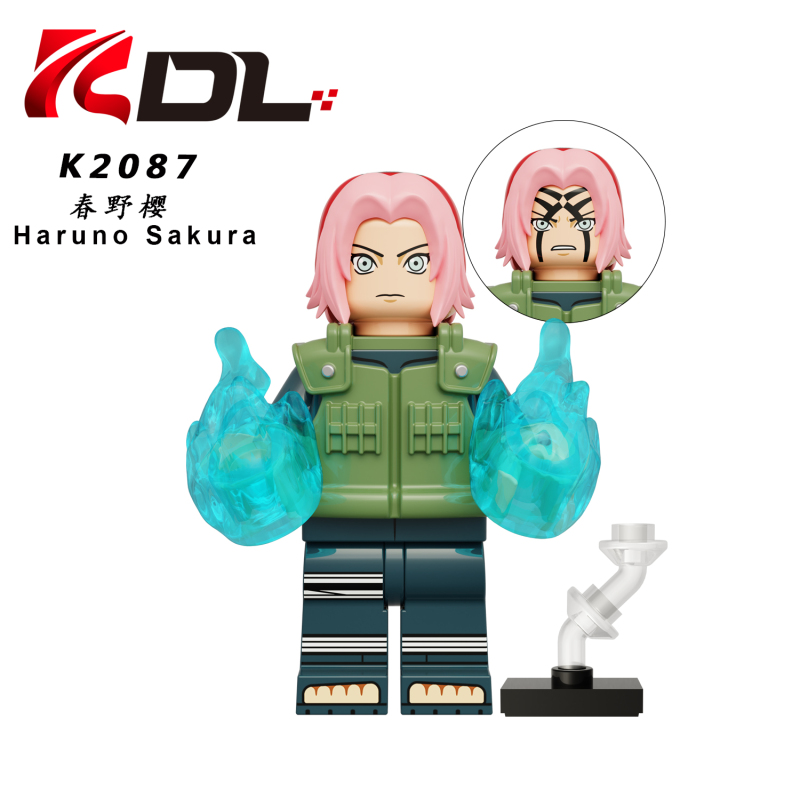 KDL812 Anime NARUTO Kankurō Sarutobi Hiruzen Haruno Sakura Gaara Hyūga Hinata Tenten Hyūga Neji Yamanaka Ino Action Figure Building Blocks Kids Toys