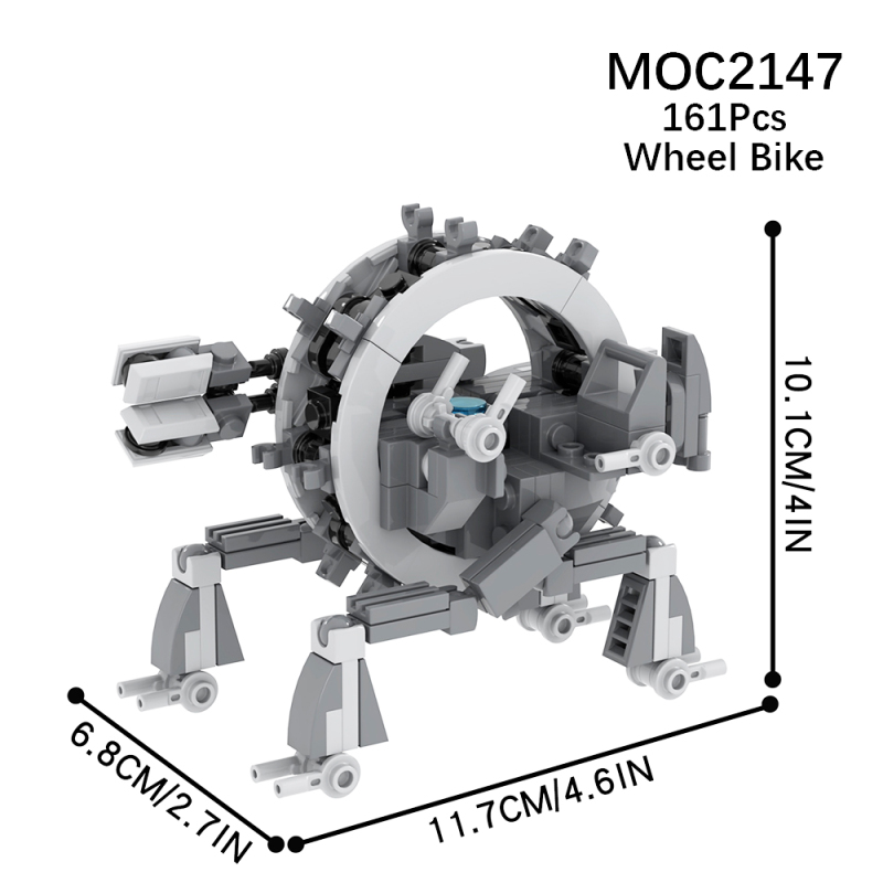 MOC2147  Star Wars Movie series Grievous' wheeled locomotive  Building Blocks Bricks Kids Toys for Children Gift MOC Parts