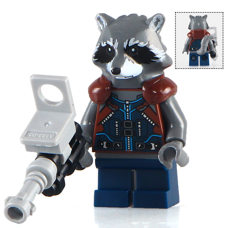 Decool0262-0267 Hero Movie Star-Lord Rocket Raccoon Predator Model Action Figures Birthday Gifts Building Blocks Kids Toys