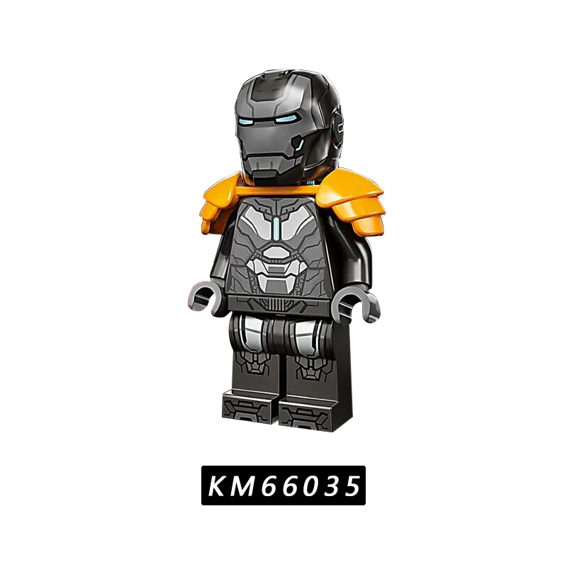 KM66029- KM66036 Marvel Movie Super Hero Tony Stark Pepper Nick Fury War Machine Iron Man MK3 MK85 MK25 Whiplash Action Figure Building Blocks Kids Toys