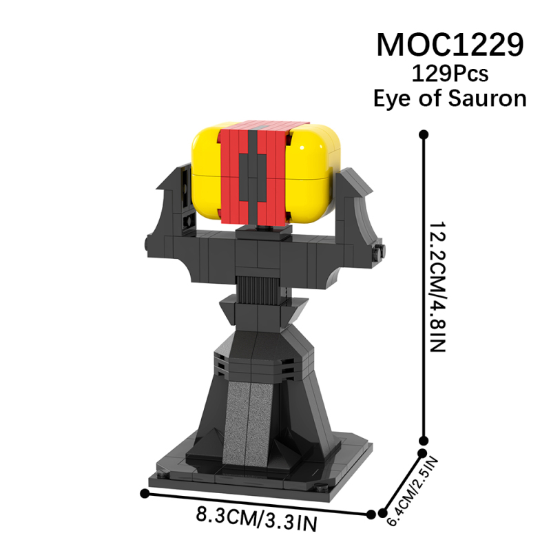 MOC1229 Creativity series The Lord of the Rings Eye of Sauron Model Building Blocks Bricks Kids Toys for Children Gift MOC Parts