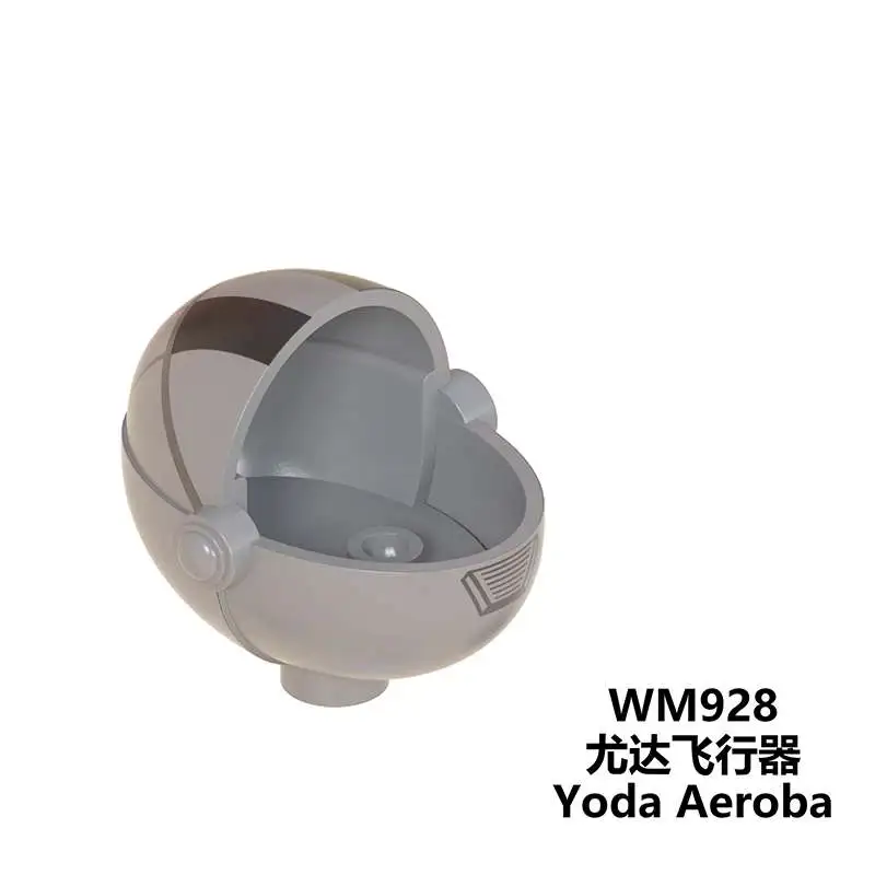 WM927 WM928 Star Wars Baby Yoda Aeroba Action Figure Building Blocks Kids Toys