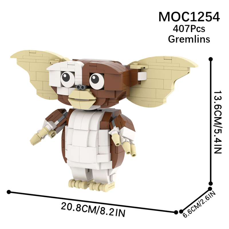 MOC1254 Creativity series Horror movie Gremlins Character Model Building Blocks Bricks Kids Toys for Children Gift MOC Parts