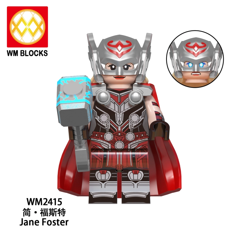 WM6146 Marvel Super Hero Thor Beta Ray Bill Jane Foster Valkyrie Gol The Godslayer Star Lord Action Figure Building Blocks Kids Toys