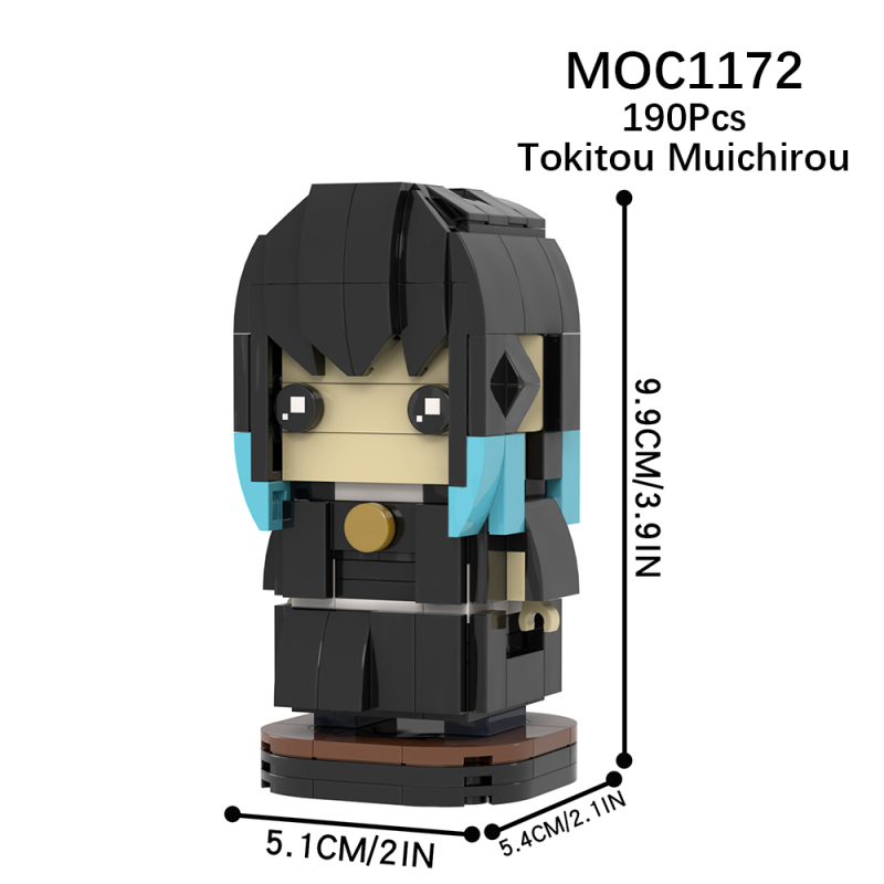 MOC1172 Creativity series Demon Slayer Tokitou Muichirou brickheadz Building Blocks Bricks Kids Toys for Children Gift MOC Parts