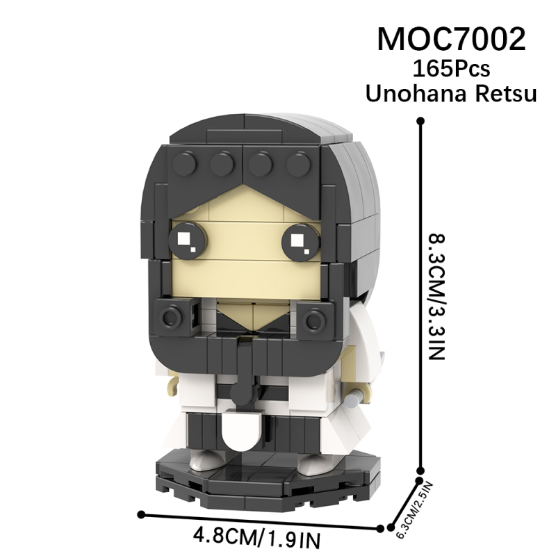 MOC7002 Creativity series BLEACH Anime Unohana Retsu Action Figure Model Building Blocks Bricks Kids Toys for Children Gift MOC Parts