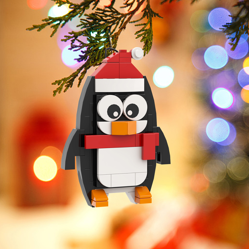 MOC1303 Creativity series Christmas Penguin Animal Cute Pendant Building Blocks Bricks Kids Toys for Children Gift MOC Parts