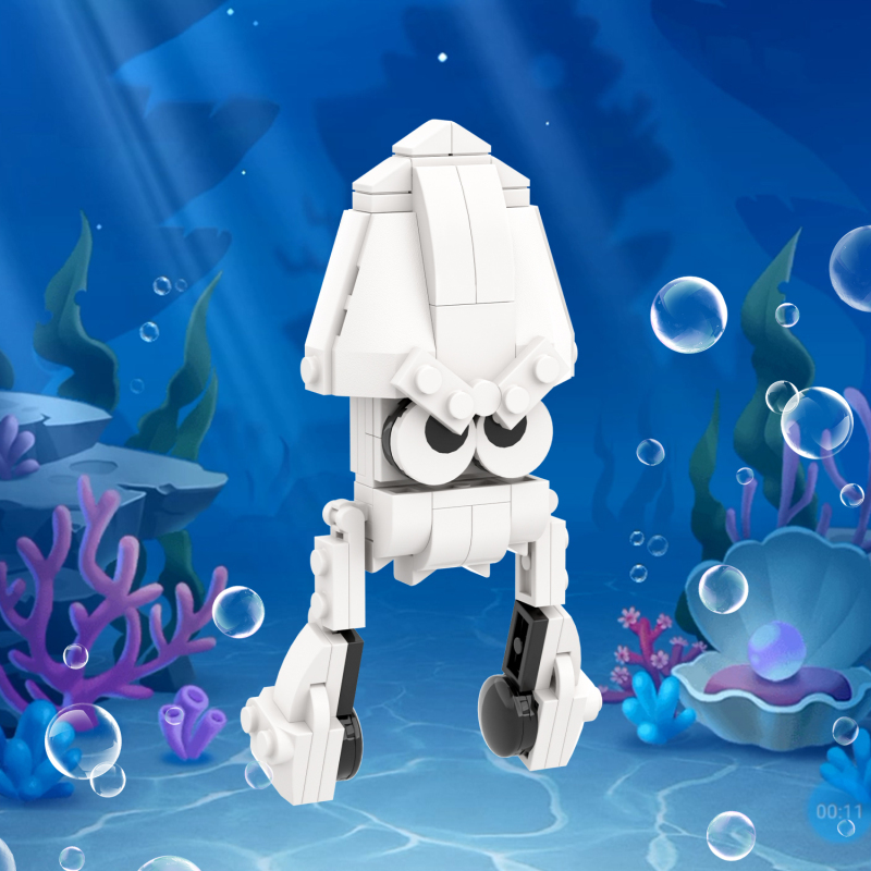 MOC1255 Creativity series Animal Cuttlefish Character Building Blocks Bricks Kids Toys for Children Gift MOC Parts