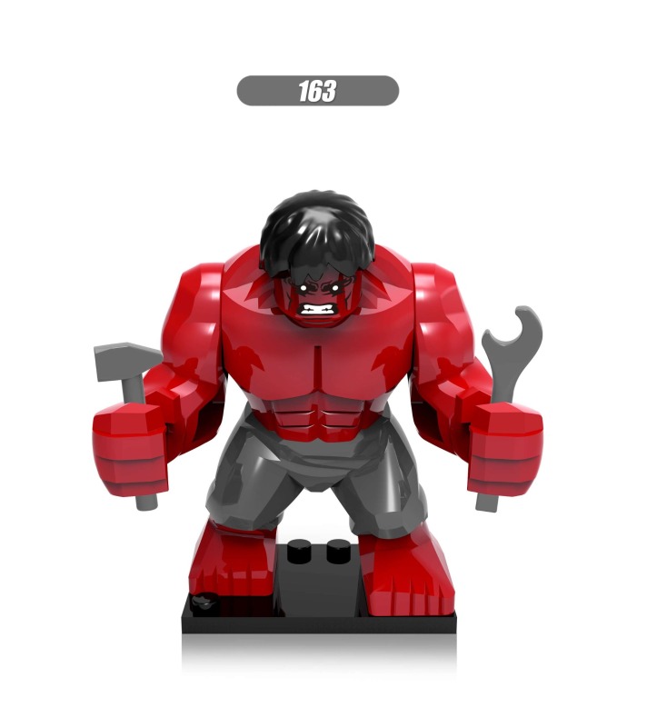 XH160-163 Marvel Super Hero Movie Hulk Big Action Figure Building Blocks Kids Toys