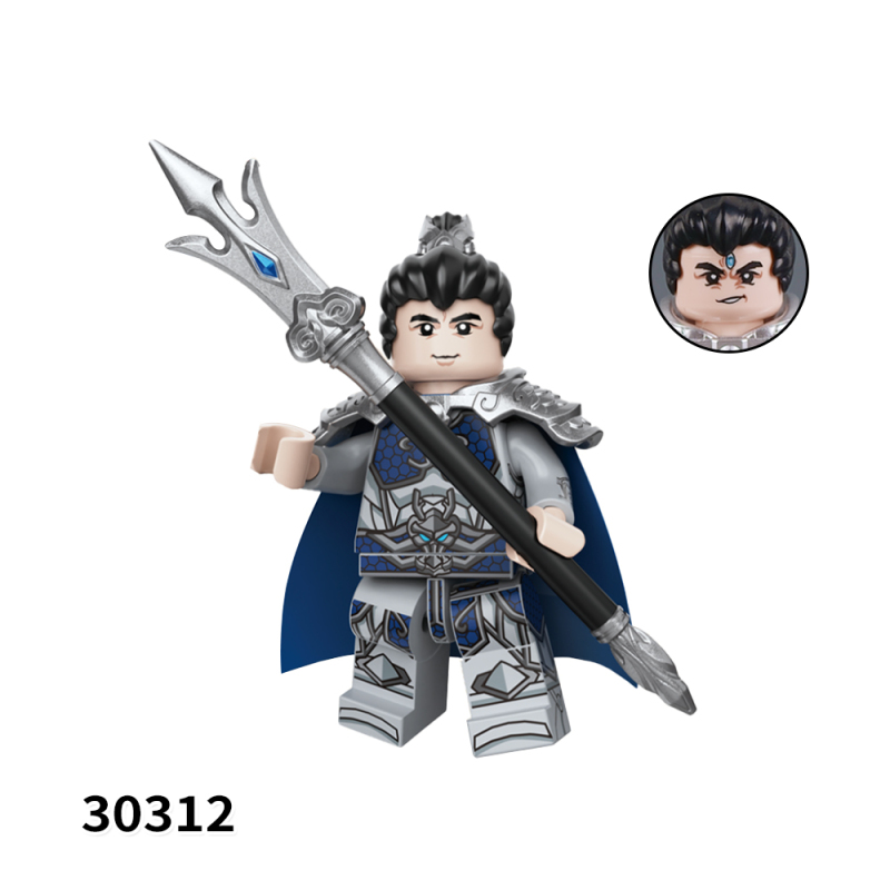 30307-30312 The Journey to the West The Monkey King Li Jing Nezha Lord Lao Zi Princess Iron Fan Princess Iron Fan Action Figure Building Blocks Kids Toys