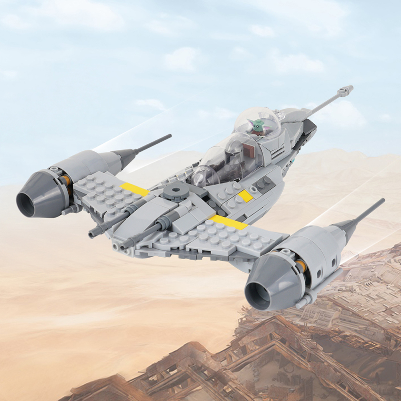 MOC2168 Star Wars Movie series Mandalorian N-1 fighter jet  Building Blocks Bricks Kids Toys for Children Gift MOC Parts