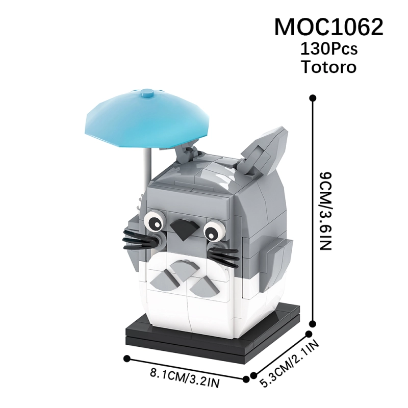 MOC1062 Cartoon Series Anime MY NEIGHBOUR TOTORO Building Blocks Bricks Kids Toys for Children Gift MOC Parts Creativity