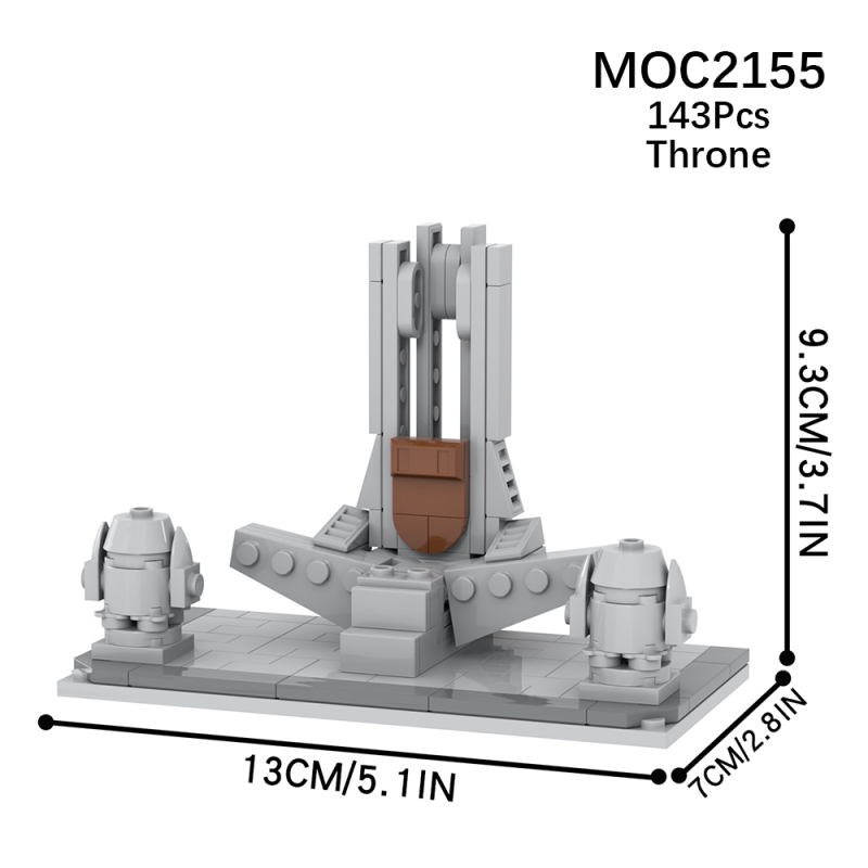 MOC2155 Star Wars Movie series Mandalorian Throne Model Building Blocks Bricks Kids Toys for Children Gift MOC Parts