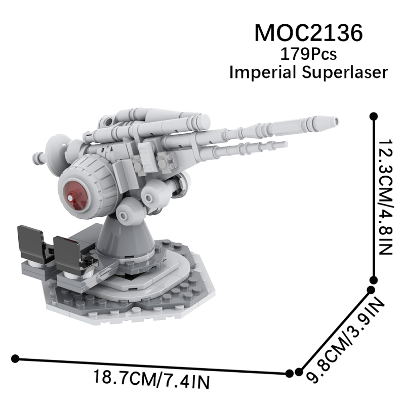 MOC2136 Star Wars Movie seriesImperial super laser Model Building Blocks Bricks Kids Toys for Children Gift MOC Parts