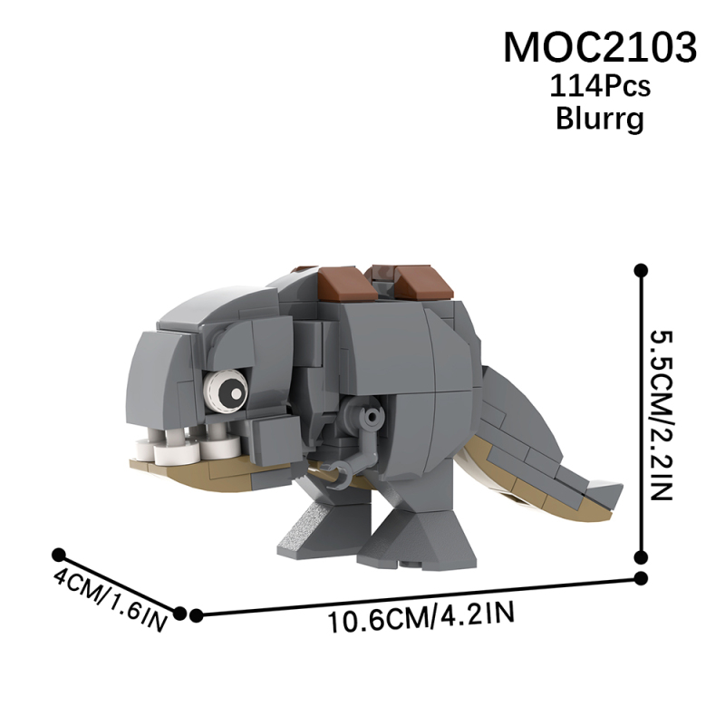 MOC2103 Star Wars Series blurrg Building Blocks Bricks Kids Toys for Children Gift MOC Parts