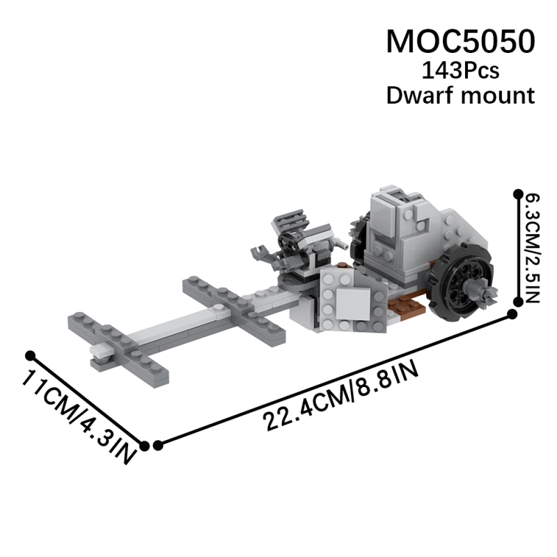 MOC5055 Military Series The Lord of the Rings Dwarf Mount Building Blocks Bricks Kids Toys for Children Gift MOC Parts