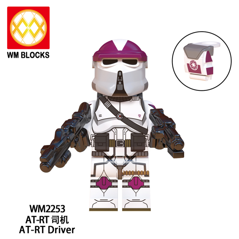 WM6127 Star Wars Nova Corps Marine Team 4 Trooper Squad 3 AT-RT Driver Clone Engineer Commander Bacara Elite Nova Corps Marine Paratrooper Trooper Squad 2 Action Figure Building Blocks Kids Toys