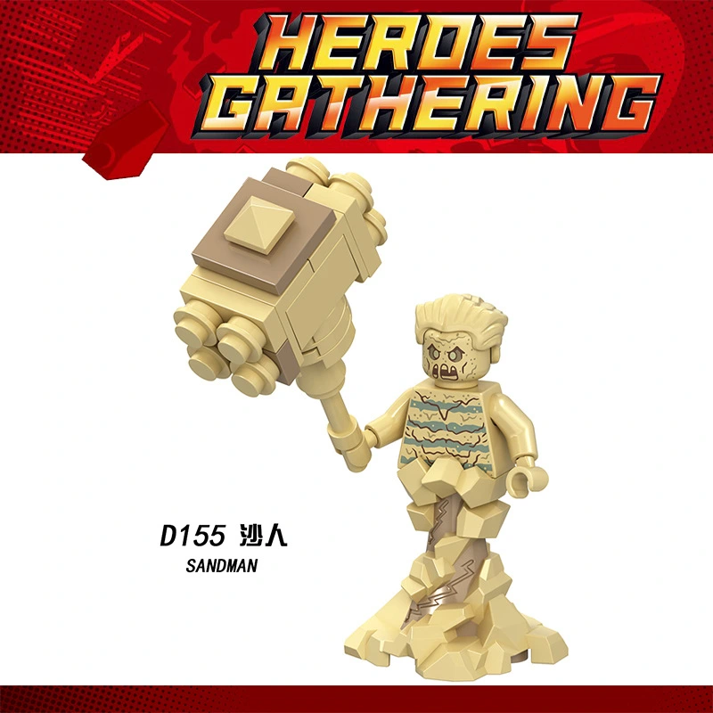 D155 Sand Man Marvel Super Hero Action Figures Building Blocks Kids Toys