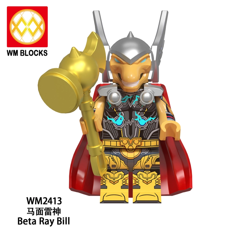 WM6146 Marvel Super Hero Thor Beta Ray Bill Jane Foster Valkyrie Gol The Godslayer Star Lord Action Figure Building Blocks Kids Toys