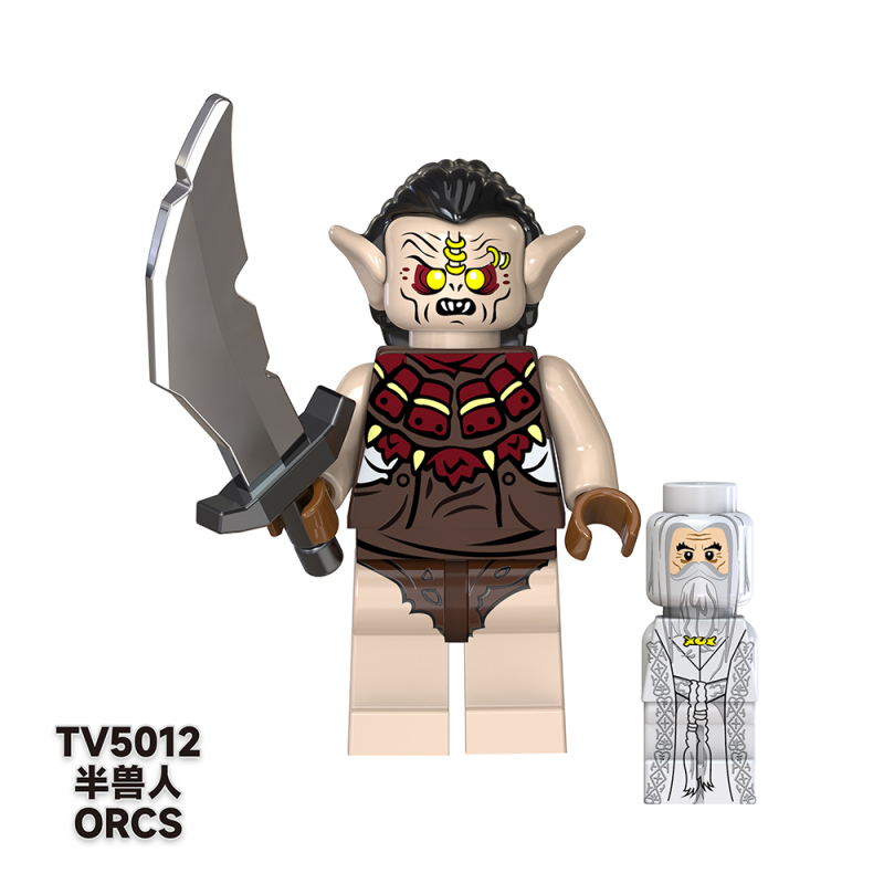 TV6402 The Lord of the Rings series Orc Uruk-hai Goblin Sauron  Action Figure Character Model Building Blocks Bricks Kids Toys for Children Gift