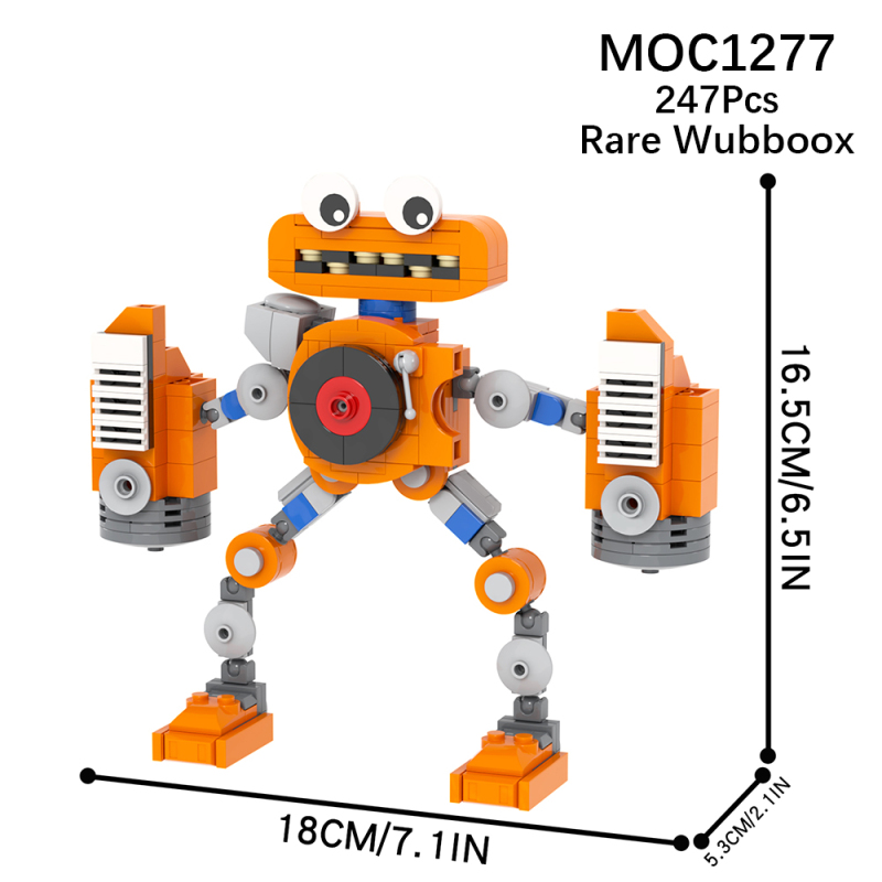MOC1277 Creativity series My Singing Monsters Game Rare Wubboox Character Building Blocks Bricks Kids Toys for Children Gift MOC Parts