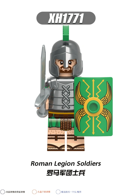 X0320 Medieval Roman Gladiator Signifer Legion Soldier Archer Greece Hoplite Knight Templar Hospital Teutonic Knight  Action Figure Building Blocks Ki