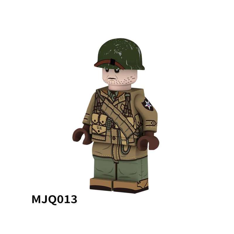 MJQ013-020  Military Soldiers Action Figures Building Blocks Kids Toys