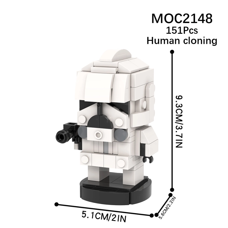 MOC2148 Star Wars Movie series Clone Troopers Model Building Blocks Bricks Kids Toys for Children Gift MOC Parts