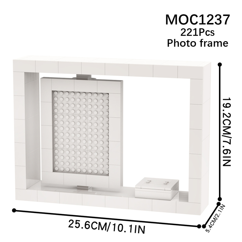 MOC1237 Creativity serie Figures Display Photo Frame stand Building Blocks Bricks Kids Toys for Children Gift MOC Parts