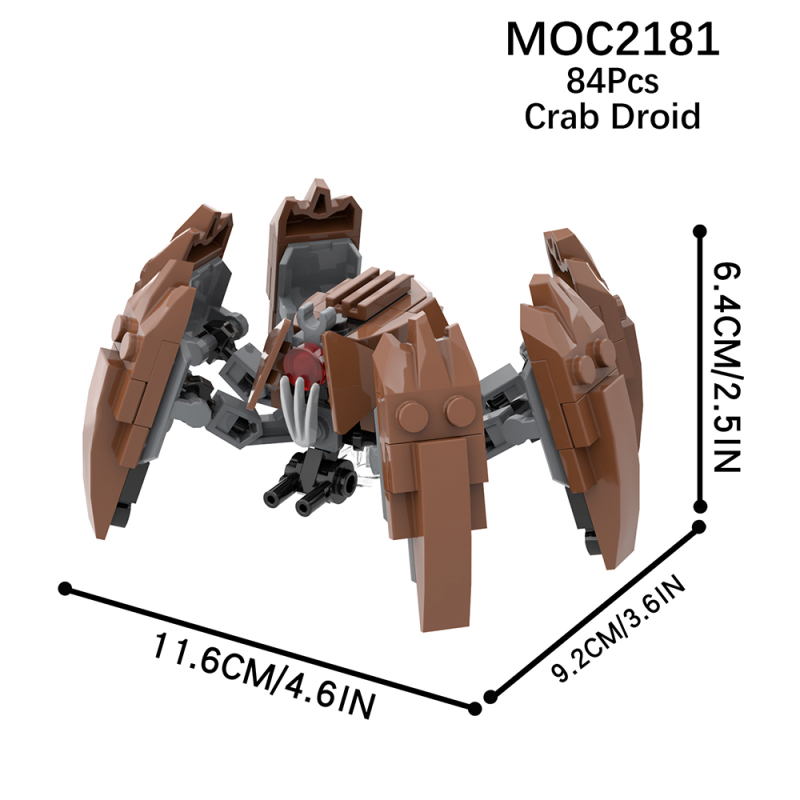 MOC2181 Star Wars Movie series Crab_Droid  Building Blocks Bricks Kids Toys for Children Gift MOC Parts