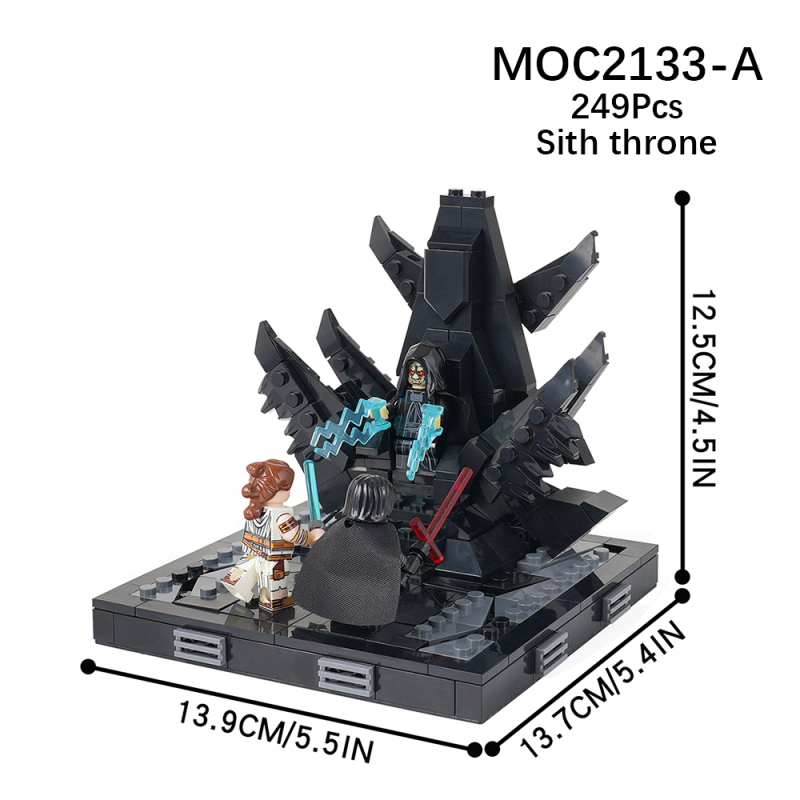 MOC2133 Star Wars Movie serie Sith Throne Model Building Blocks Bricks Kids Toys for Children Gift MOC Parts