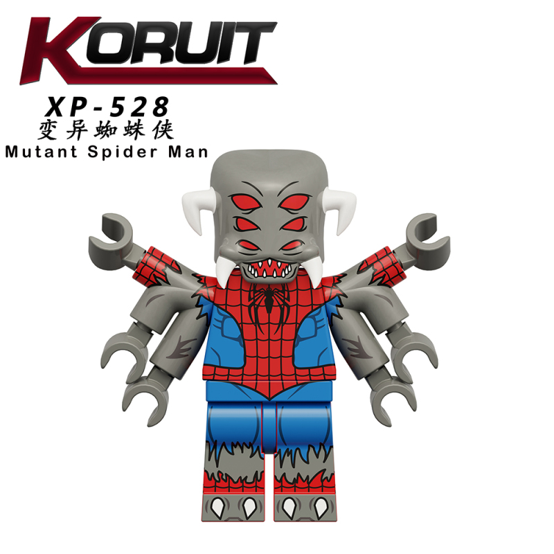 KT1069 Marvel Hero miles Iron Spider Man penny Challenge Arena Spider Man Mutant Spider Man Gwen Scarlet Spider Man spot Figures Birthday Gifts Building Blocks Kids Toys