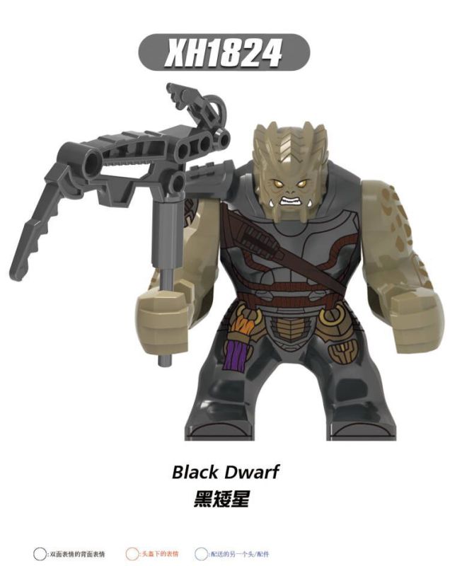 XH1824 Marvel The Avengers Black Dwarf Thanos Building Blocks Bricks Parts Kids Toys For Children Gift