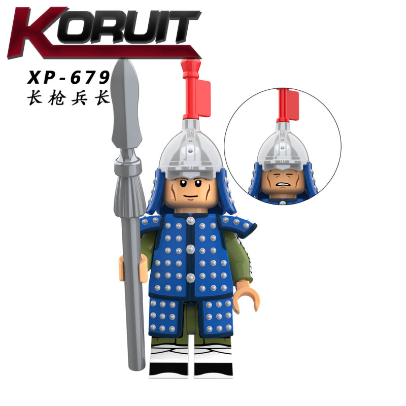 KT1091 Military Ancient Soldier Action Figure Building Blocks Kids Toys