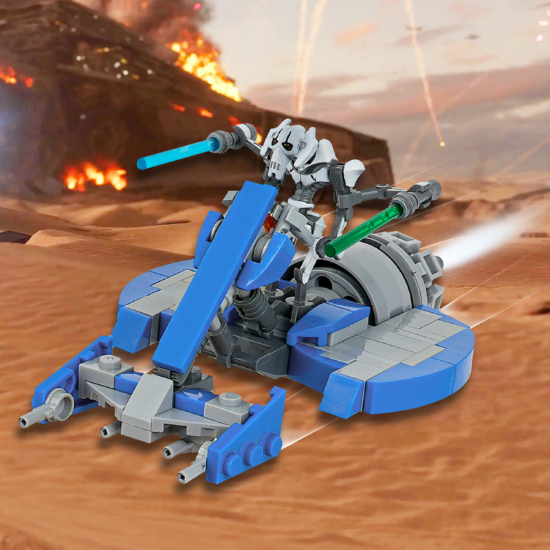MOC2093 Star Wars General Grievous's Combat Speeder Building Blocks Bricks Kids Toys for Children Gift MOC Parts