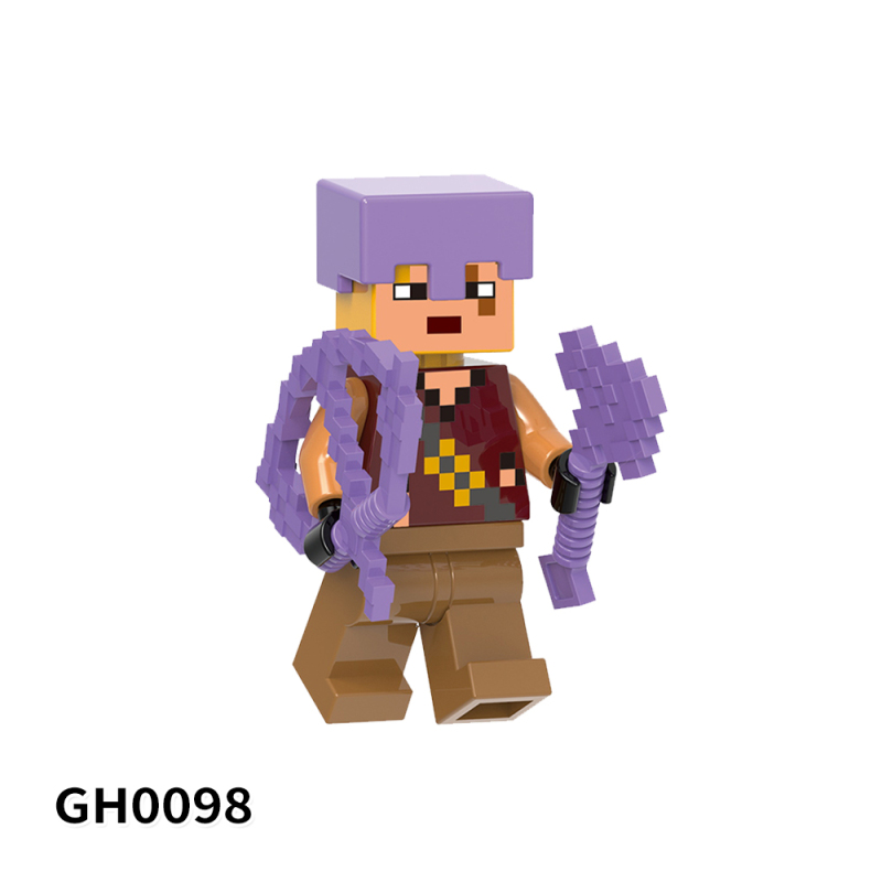 G0113 Game Minecraft Jungle Explorer Drangon Archer Strong Crossbow Knight Guard Soldier Knights Of the end Nether Knight Bee Bear Sentry  Action Figure Building Blocks Kids Toys