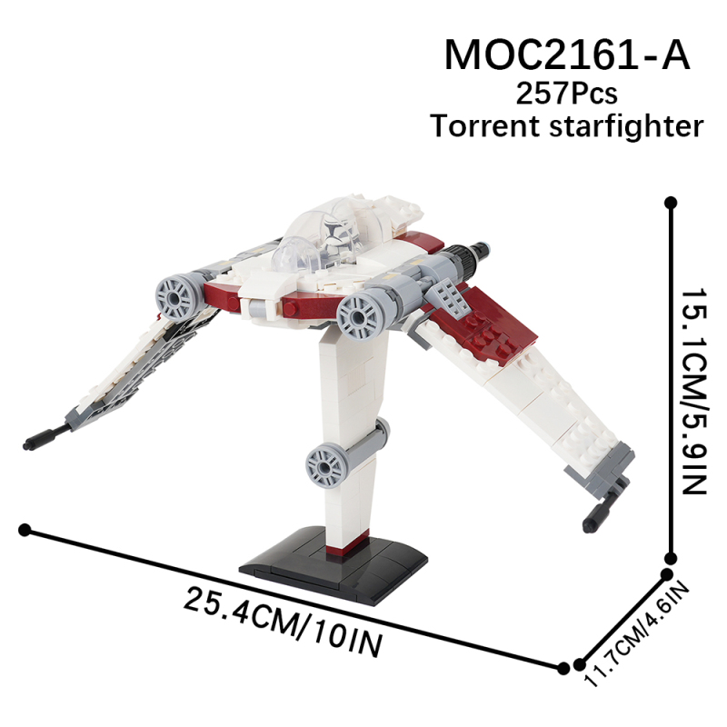 MOC2161 Star Wars Movie series Torrent Star Fighter Model Building Blocks Bricks Kids Toys for Children Gift MOC Parts