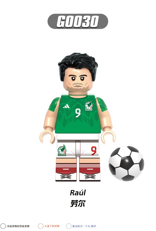 G0104 Athletes Sun Heung Min Virgil Eriksen Su a rez Lewandowski Raul Pedri Kane Action Figure Building Blocks Kids Toys