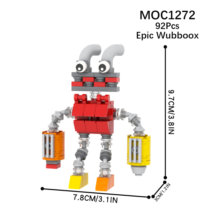 MOC1272 Creativity series My Singing Monsters Game Epic Wubboox Character Building Blocks Bricks Kids Toys for Children Gift MOC Parts