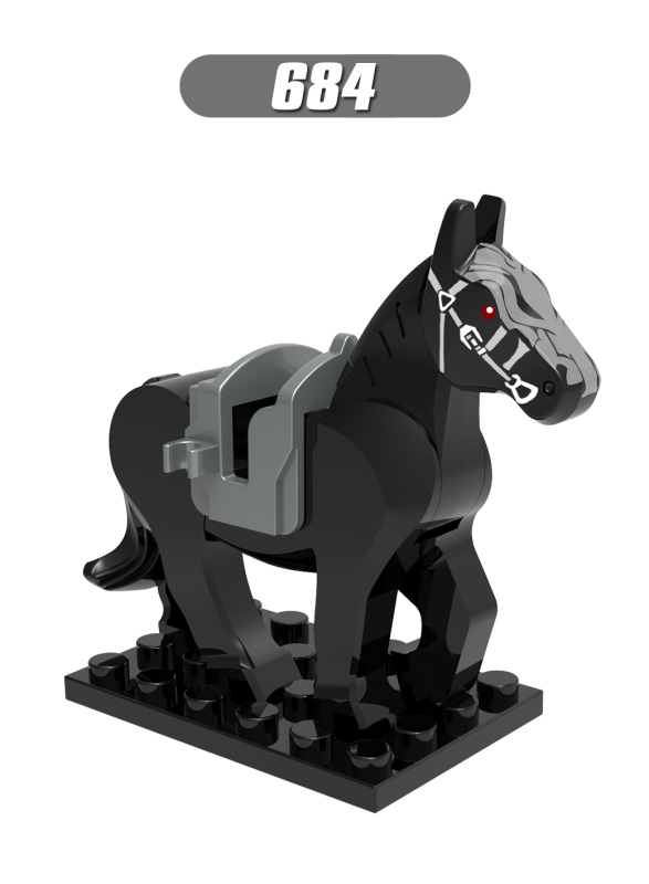 X0169 Animal War Horse Action Figures Building Blocks Kids Toys For Children Gift