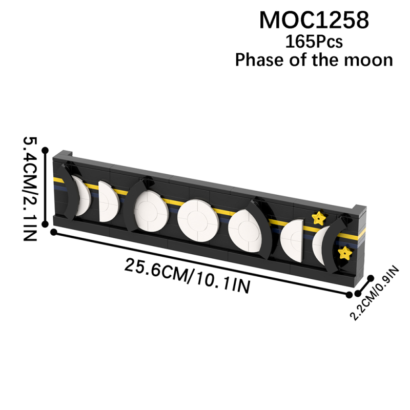 MOC1258 Creativity series phase of the moon Building Blocks Bricks Kids Toys for Children Gift MOC Parts