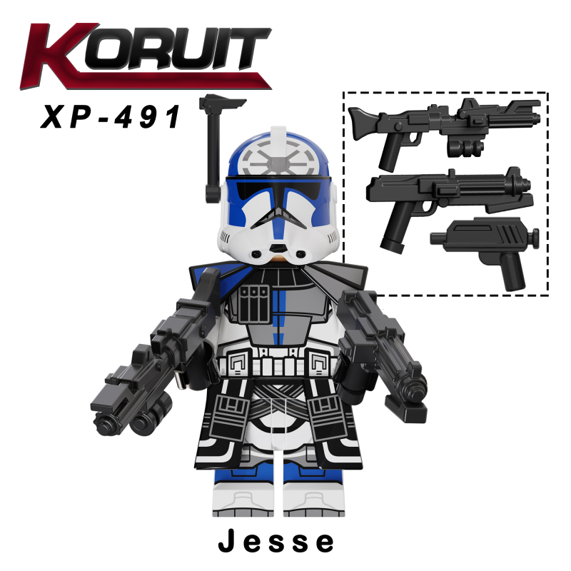KT1064 Star Wars Echo Fives Kix Tup Jesse Hardcase Dogma Rex Action Figure Building Blocks Kids Toys