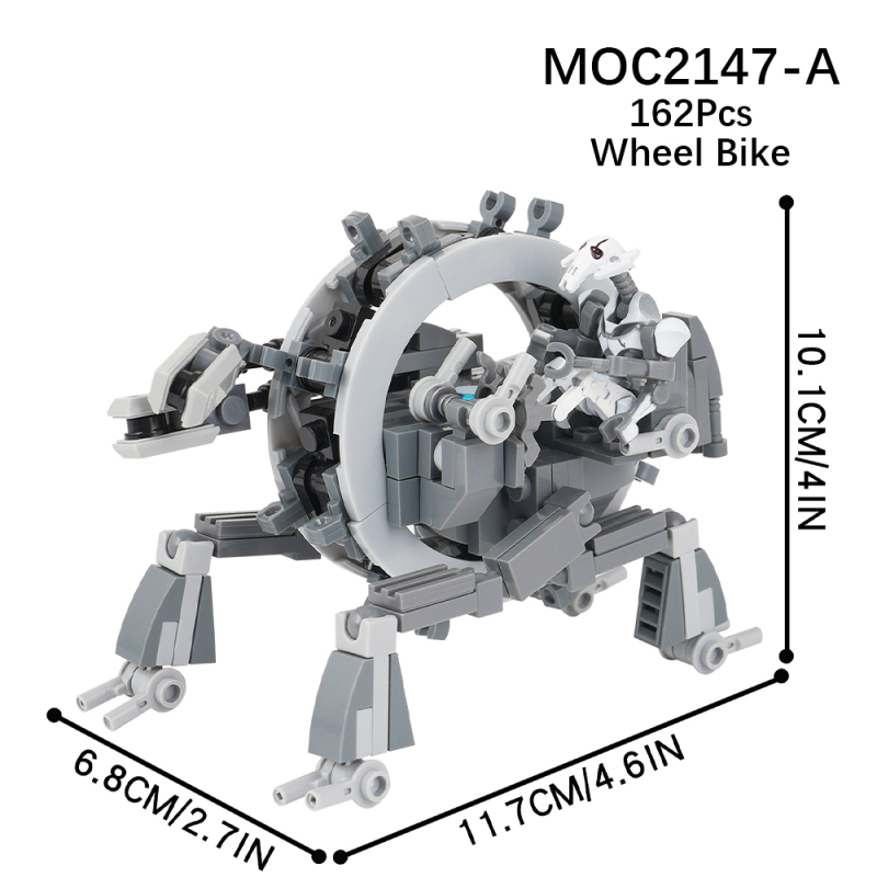 MOC2147  Star Wars Movie series Grievous' wheeled locomotive  Building Blocks Bricks Kids Toys for Children Gift MOC Parts