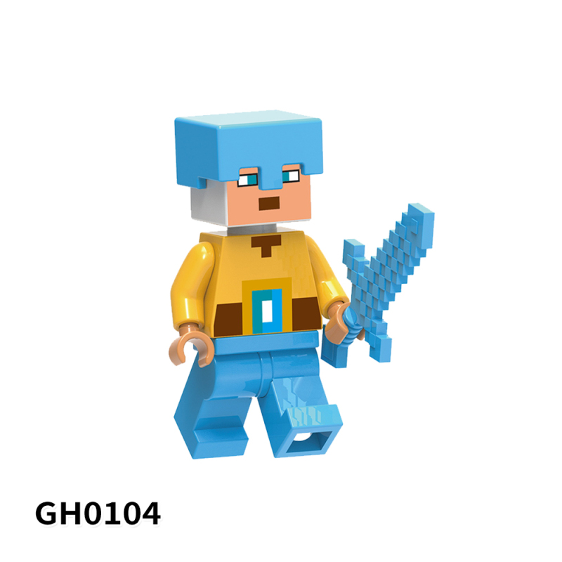 G0113 Game Minecraft Jungle Explorer Drangon Archer Strong Crossbow Knight Guard Soldier Knights Of the end Nether Knight Bee Bear Sentry  Action Figure Building Blocks Kids Toys