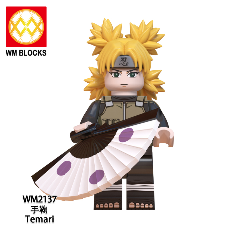 WM6111 Anime NARUTO Ohnoki Sarutobi Hiruzen Terumi Mei Raikage Sarutobi Hiruzen Gaara Temari Kankuro Action Figure Building Blocks Kids Toys